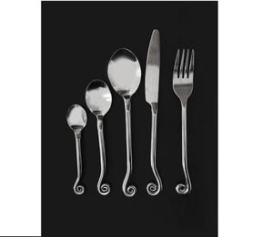 Ensemble de cuillères à dessert décoratives de style européen, en or plaqué, poli miroir, de haute qualité, écologiques, pour la décoration florale de mariage - Product Image 1