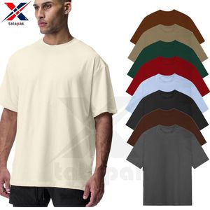 2025 calidad profesional deportivo 100% algodón hombres camisetas con 220g peso de tela transpirable tela al por mayor precio de fábrica - Product Image 5