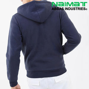 Vente en gros 100% coton Sweat à capuche zippé pour hommes Design personnalisé Streetwear avec fermeture éclair complète pour une tenue décontractée en hiver - Product Image 6