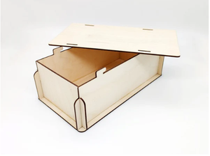 Nouveauté Boîte de rangement en bois avec découpe laser de précision Organisateur polyvalent élégant pour la maison et les cadeaux - Product Image 4