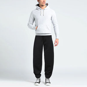 กางเกงวอร์มผู้ชายแบบลำลองผ้าคอตตอนน้ำหนักเบาใส่สบายเอวกลางสำหรับใช้งานกลางแจ้ง - Product Image 6