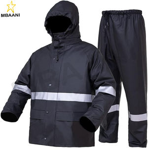 Traje Impermeable para Hombre para Trabajo Pesado con Cintas Reflectantes - Product Image 1