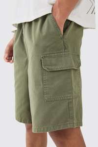 OEM Service Últimos pantalones cortos de ajuste relajado para hombres Cargo Cintura elástica Estilo de utilidad Pantalones cortos casuales cómodos al por mayor a precio de fábrica - Product Image 4