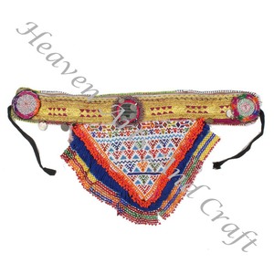 Cinturón Vintage de cuentas para danza del vientre, cinturón tradicional afgano, Kuchi Tribal BB052, Banjara antigua, cinturones con cuentas hechos a mano Vintage Real - Product Image 4