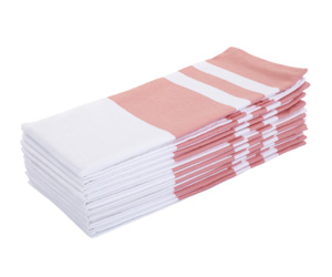 Lot de 12 serviettes en coton 100% de style carré vintage faites à la main, brodées et réutilisables pour la maison ou l'avion - Product Image 3