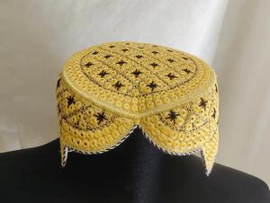 Mens Afghani Vintage Traditional Formal Lace <b>Cap</b> Handmade <b>Ethnic</b> Pashtun Cultural Embroidered Islamic Headwear 100% Cotton - Product Image 2