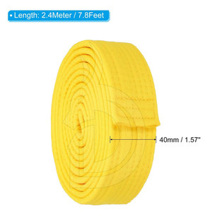 Cinturón de Karate Premium 100% Algodón Transpirable para Entrenamiento, Cinturones de Karate para Todos los Niveles, Cinturón de Color Personalizado, Conjunto - Product Image 2