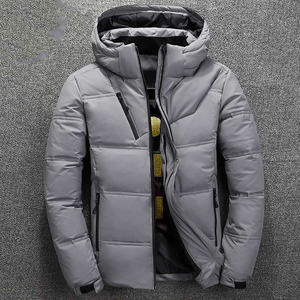 แจ็กเก็ตขนเป็ดกันลมสำหรับผู้ชายแจ็กเก็ตสำหรับฤดูหนาวพิมพ์โลโก้ - Product Image 2