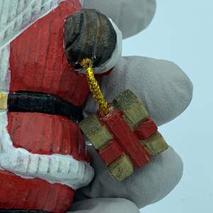 Statua di Babbo Natale in Legno Intagliata a Mano YEEYAYA, Figurina Natalizia e Decorazione per la Casa - Product Image 3