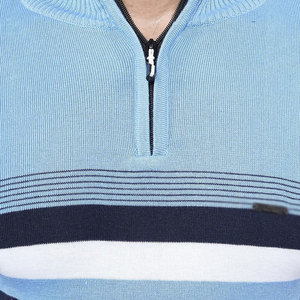 Pull pour hommes à la mode pull chaud vêtements tricotés décontractés pulls amples pour hommes pull d'hiver à demi fermeture éclair hauts d'extérieur vêtements - Product Image 6