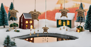 Turtle Shape Wind Chimes Indoor and Outdoor Home Office Garden Decorative Hanging <b>Ornament</b> with Multiple Metal Beads Bells - Product Image 3