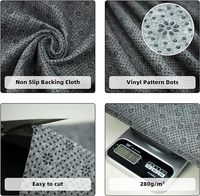 Tissu en feutre antidérapant à motif personnalisé pour fabricants, 260 grammes, couleur prune, tissu non tissé antidérapant à points, tissu en plastique anti-chute