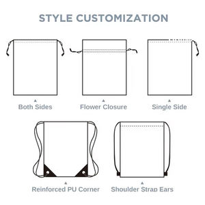 High Quality Gym Drawstring <b>Backpack</b> with Compart Custom Printed Logo <b>Promotional</b> Sport Polyester Shopping Bags - Product Image 5