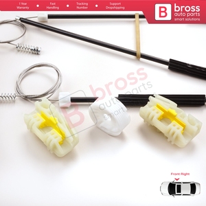 Kit de réparation de lève-vitre électrique BWR828, côté droit, pour Ibiza MK4 6J5 6P1 6J1 6P5 2008-2017, 2/3 portes, HB Coupé 6J3837402 - Product Image 6