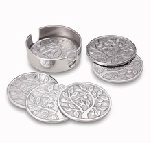 Posavasos Redondos de Aluminio de Estilo Clásico Personalizables, Artículos de Cocina para el Hogar y Hoteles, Elegantes y Decorativos - Product Image 6