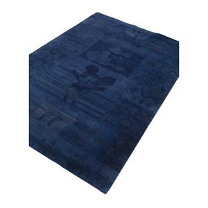 Manchaha Bohemian Design Blue Hand Knotted Wool & Bamboo Silk Rugs-Les-785 - Product Image 2