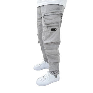2025 personnalisé hommes 6 poches motif droit décontracté respirant Acidwash coton Cargo pantalon taille moyenne coupe-vent - Product Image 6