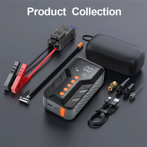 Avviatore di Emergenza Bogo in Plastica 120W con Compressore d'Aria 150PSI, Luce di Emergenza, Monitoraggio Pressione Pneumatici, Booster Batteria Auto Portatile - Product Image 6