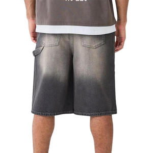 Pantalones cortos de mezclilla lavados al ácido para hombre con logotipo personalizado Impresión personalizada Bordado Etiqueta privada Opciones de personalización de etiquetas - Product Image 5