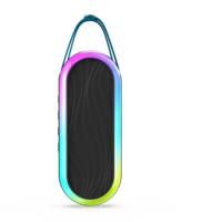 8 lumières LED RGB d'extérieur pour enceinte 30W avec micro intégré, charge rapide, alimentation par batterie, IP56, compatible gaming, durable, portable