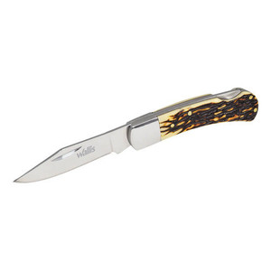 Coltello con serratura Wallis K901494 con manico in corno di cervo in acciaio inossidabile - Product Image 2