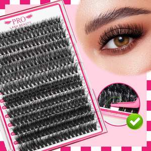 3D yumuşak bireysel kirpik uzatma kiti 60D + 80D D-10-18mix Lashes Bond mühür kirpik kümeleri kirpik DIY kirpik uzatma kitleri - Product Image 4