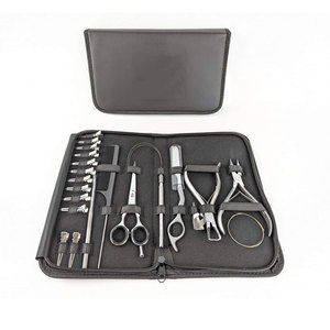 Kit Profesional de Herramientas para Extensiones de Cabello de Acero Inoxidable con Alicates, Microperlas, Aguja de Bucle, Juego de Instalación de Cabello de Grado Salón - Product Image 1