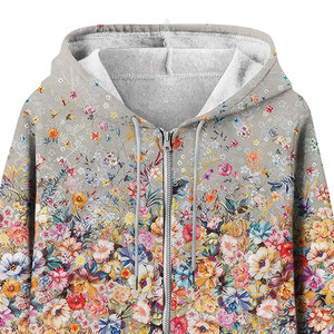 Sweat à capuche en molleton pour femme de qualité supérieure, respirant, imprimé intégral, toucher doux, tendance, mode d'hiver - Product Image 6