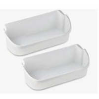 2 Piezas Nuevas de Repuesto para Refrigerador, Compartimento de Puerta de Plástico 240356401 Compatible con Frigidaire, para el Hogar, Hotel, Estante de Puerta de Refrigerador - Product Image 1