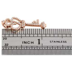 Collar con Colgante de Corazón con Diamantes de Imitación, Estilo Hip Hop, Unisex, Chapado en Oro Rosa y Rodio, Diamante Natural - Product Image 3