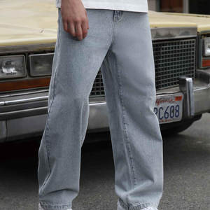 Pantalon en jean surdimensionné pour homme, best-seller, multicolores, nouveau design, prix bas, logo personnalisé, pantalon en jean surdimensionné pour homme - Product Image 3