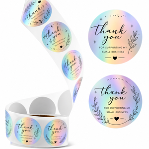 Étiquettes autocollantes de remerciement personnalisées pour ma petite entreprise, 1 pouce, 500 étiquettes par rouleau, pour l'emballage imprimé sur mesure - Product Image 5