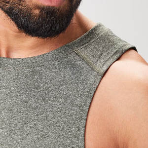 Débardeurs respirants de couleur personnalisée pour hommes Débardeurs de gym en coton à séchage rapide avec impression de logo personnalisé durable pour hommes - Product Image 3