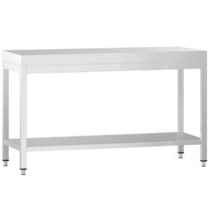 โต๊ะกลางสแตนเลสเชิงพาณิชย์ PREMIUM - 1500x800 มม. - พร้อมชั้นวางด้านล่าง - Product Image 5