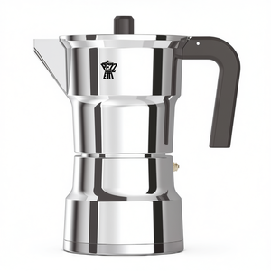 Cafetera de aluminio SOLIDEXPRESS para 6 tazas, para cocinar por inducción, cromo pulido 1656NEW - Product Image 2