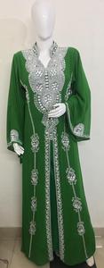 2024มาใหม่สไตล์เรียบง่ายสไตล์ abaya แฟชั่น Maxi สำหรับผู้หญิงชุดมือลูกปัดเลื่อมทำงานงานแต่งงานคืนฮันนีมูนของขวัญชุดปาร์ตี้ - Product Image 3