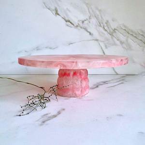 High Quality Wholesale Eco-Friendly Handmade Birthday Party Decorative High Foot Cake Pedestal Stand <b>Resin</b> Cake Stands Dessert - Product Image 2