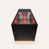 Baignoire de récupération pour athlètes avec refroidisseur intégré de qualité commerciale, écran tactile et éclairage d'ambiance LED – Pro Spa Ice Tub