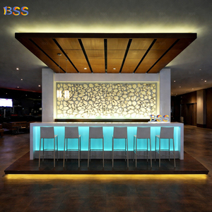 Mostrador de <span class=keywords><strong>Bar</strong></span> de nuevo diseño para <span class=keywords><strong>terraza</strong></span>, iluminación de mostrador de <span class=keywords><strong>Bar</strong></span> Led verde recto - Product Image 2