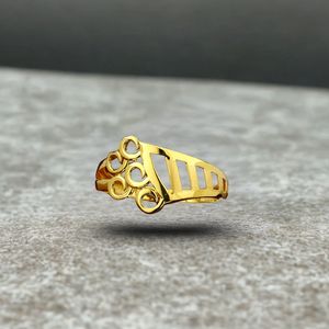 Bague de fiançailles tendance en or pour femmes - Bijoux de haute qualité pour mariage, fiançailles, usage quotidien - Product Image 1