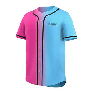 Jersey de béisbol con botones de fabricante de Pakistán Jersey de béisbol de color sólido Jersey de béisbol - Product Image 2