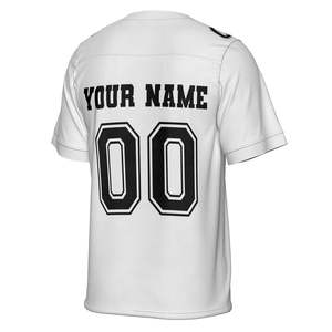 Maillot de football blanc personnalisé avec nom et numéro, uniforme d'équipe, maille respirante, short de sport pour hommes et femmes, vêtements d'entraînement et de jeu - Product Image 2