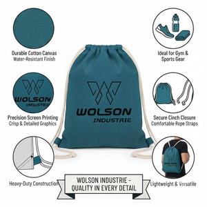 Wolson Industry Professional Weight Lifting Gym Duffel Bag Lightweight Durable Waterproof PU Material Eco-Friendly <b>Golf</b> - Product Image 6