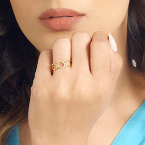 Princess Cut Zircon <b>Gold</b> <b>Cocktail</b> <b>Ring</b> for Children Modern Geometric Fashion Jewelry Anniversary Gift - Product Image 2
