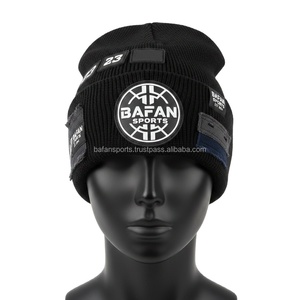 Gorro de Invierno para Mujer, Mezcla de Algodón y Acrílico, Múltiples Colores, Logotipo Personalizado, Parche de Goma, Bordado, Gorro Jacquard Estilo Urbano - Product Image 1