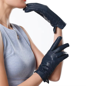 Gants à doigts entiers en cuir de mode de haute qualité pour les femmes écran tactile respirant pour l'extérieur décontracté fête voyage direct - Product Image 3