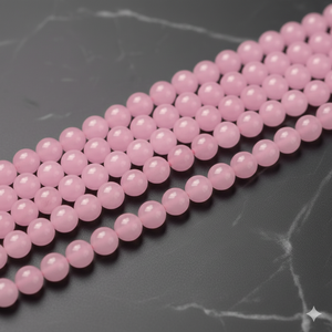 Cuentas Redondas de Cuarzo Rosa Natural de 10 mm para Hacer Joyas, Collares, Pulseras y Pendientes - Product Image 2