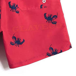 Vente en gros de shorts de bain confortables pour hommes 100% coton, vêtements de natation décontractés de style rue en vente en ligne - Product Image 4