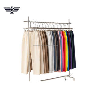 กางเกงวอร์มลำลองผู้หญิงแบบพรีเมียมกางเกงวิ่งแบบยืดทรงหลวมปานกลางสีพื้นเรียบน้ำหนักเบาใส่ได้ทุกวัน - Product Image 4