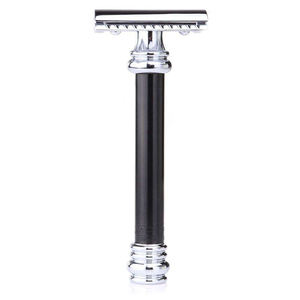 Marque privée Rasoirs à tête papillon argentés Rasoir de sécurité à double tranchant à lame unique Rasoirs de sécurité en acier inoxydable - Product Image 2